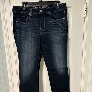 NWOT size 12R AE Skinny Super Stretch Jeans - Woman’s - Dark wash